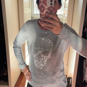 Kensie pieces women's grey lightweight sweater, size m